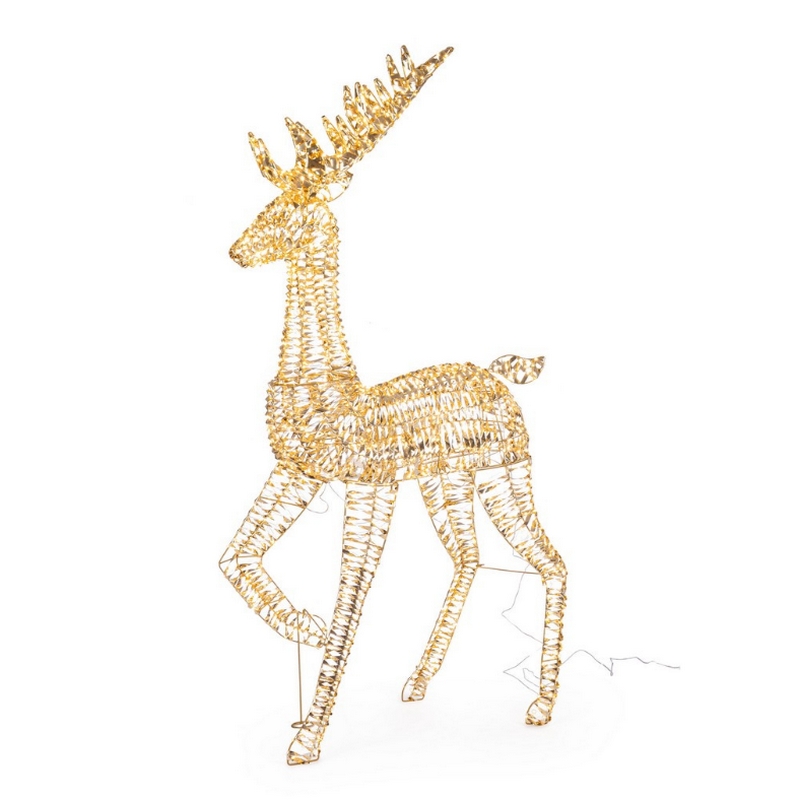 Renna luminosa di Natale con 1800 led e alta 180 cm, perfetta come decorazione di Natale